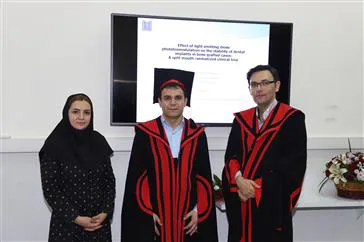 جلسه دفاع از پایاننامه آقای دکتر عباس گشاده رو دستیار تخصصی گروه پریودانتیکس