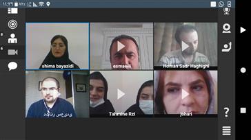 جلسه دفاع مجازی دانشجو شیما بایزیدی