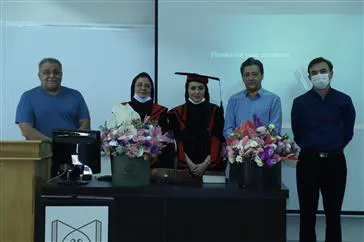 جلسه دفاع از پایاننامه دستیار تخصصی گروه دندانپزشکی ترمیمی خانم دکتر فاطمه درویشی