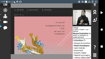 جلسه دفاع مجازی دانشجو مهناز جبارزاده